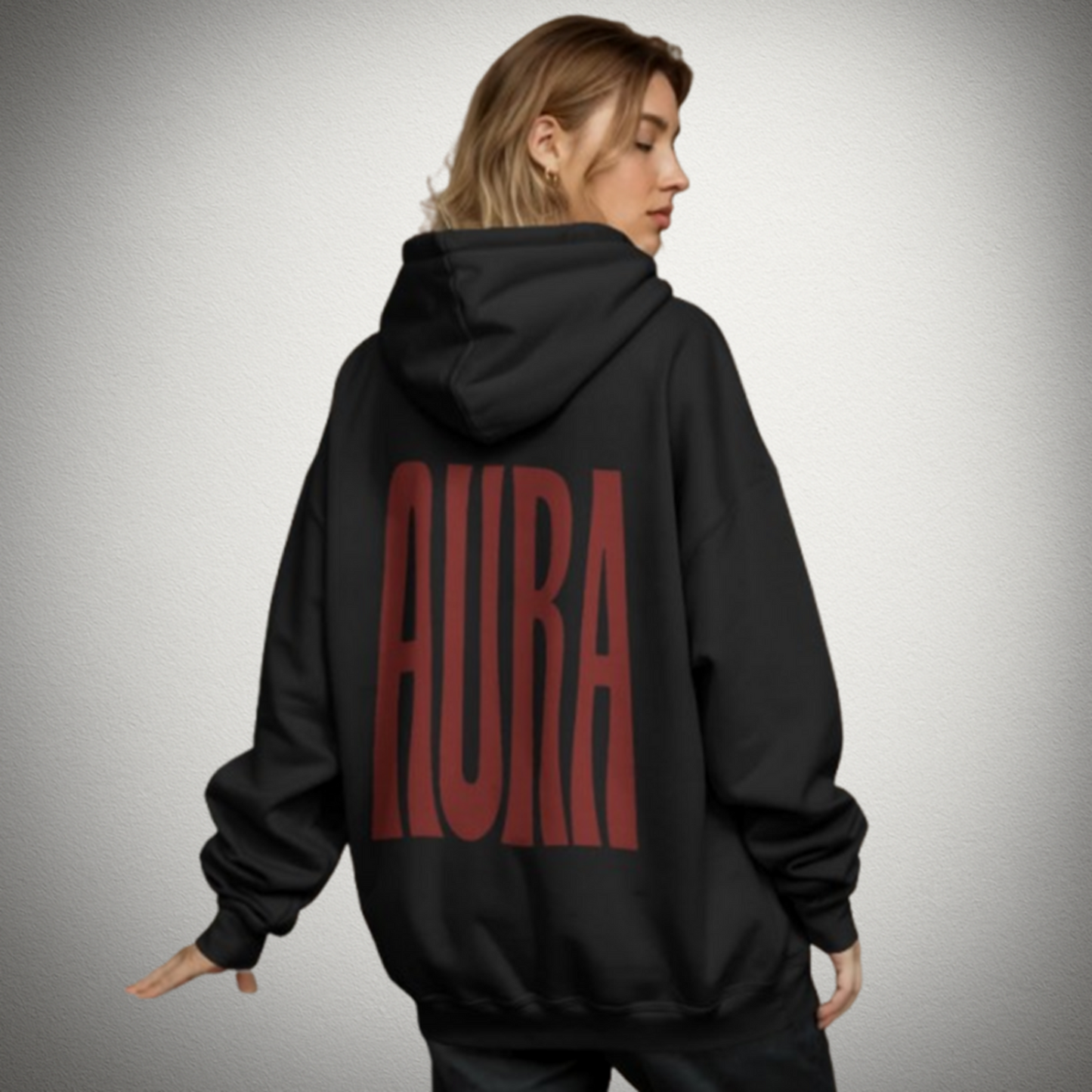 AURA Oversized Hoodie – Premium Unisex Streetwear | No FOMO Studio