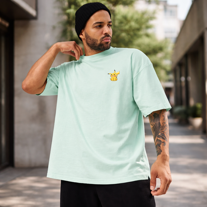 Pikachu Embroidered Oversized T-Shirt | Otaku Drip | No FOMO Studio