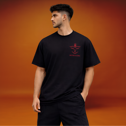 Never Alone Oversized T-Shirt: DHARMA | No FOMO Studio