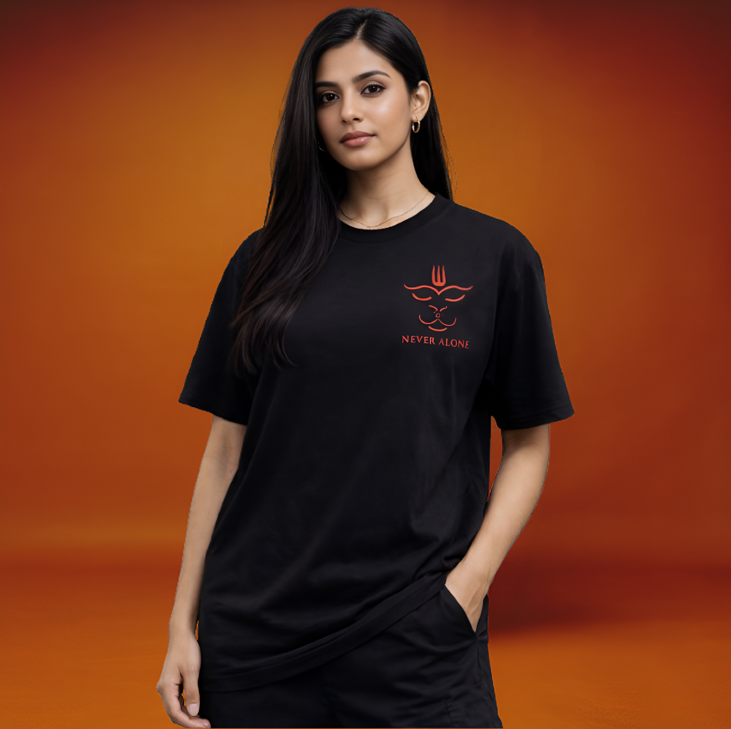 Never Alone Oversized T-Shirt: DHARMA | No FOMO Studio