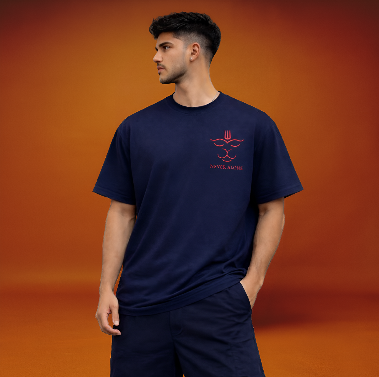 Never Alone Oversized T-Shirt: DHARMA | No FOMO Studio
