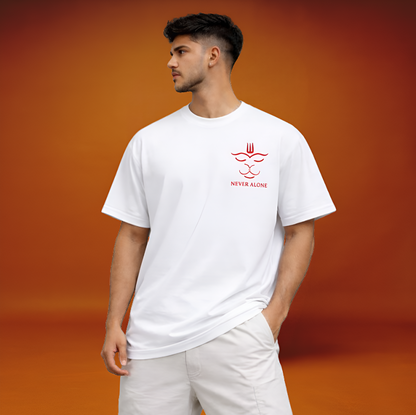 Never Alone Oversized T-Shirt: DHARMA | No FOMO Studio