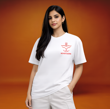 Never Alone Oversized T-Shirt: DHARMA | No FOMO Studio